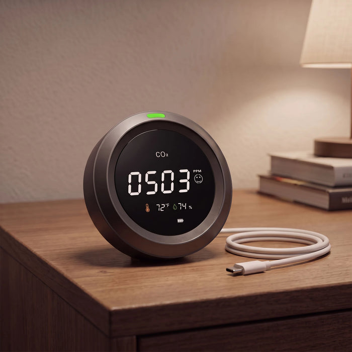 The CO2 monitor — A cell, and a cable