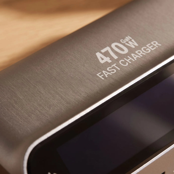 The desk charging station — Aluminum over gallium nitride