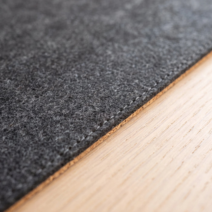 The edge is stitched, not cut