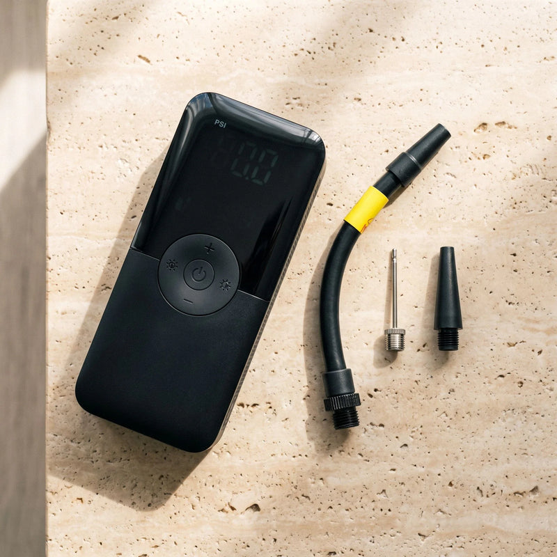 Cordless Tire Inflator — Everything it needs is inside it