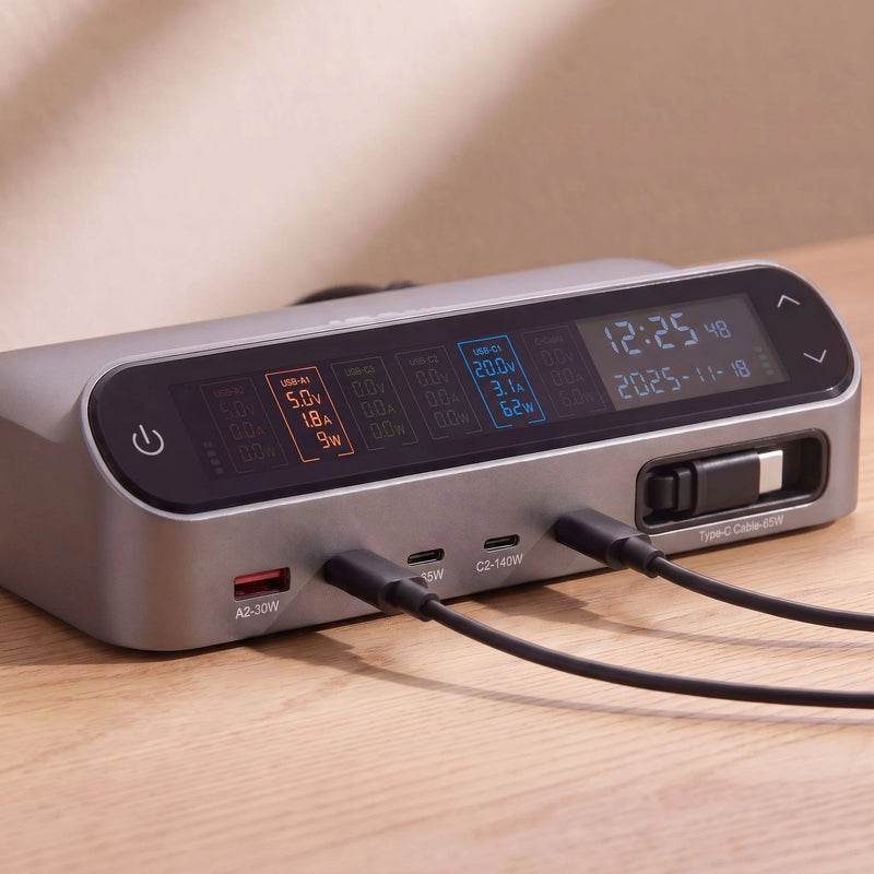 GaN Charging Station — A readout, not a guess