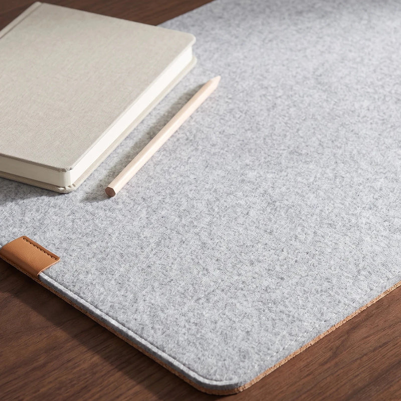 Felt & Cork Desk Mat — Close enough to read