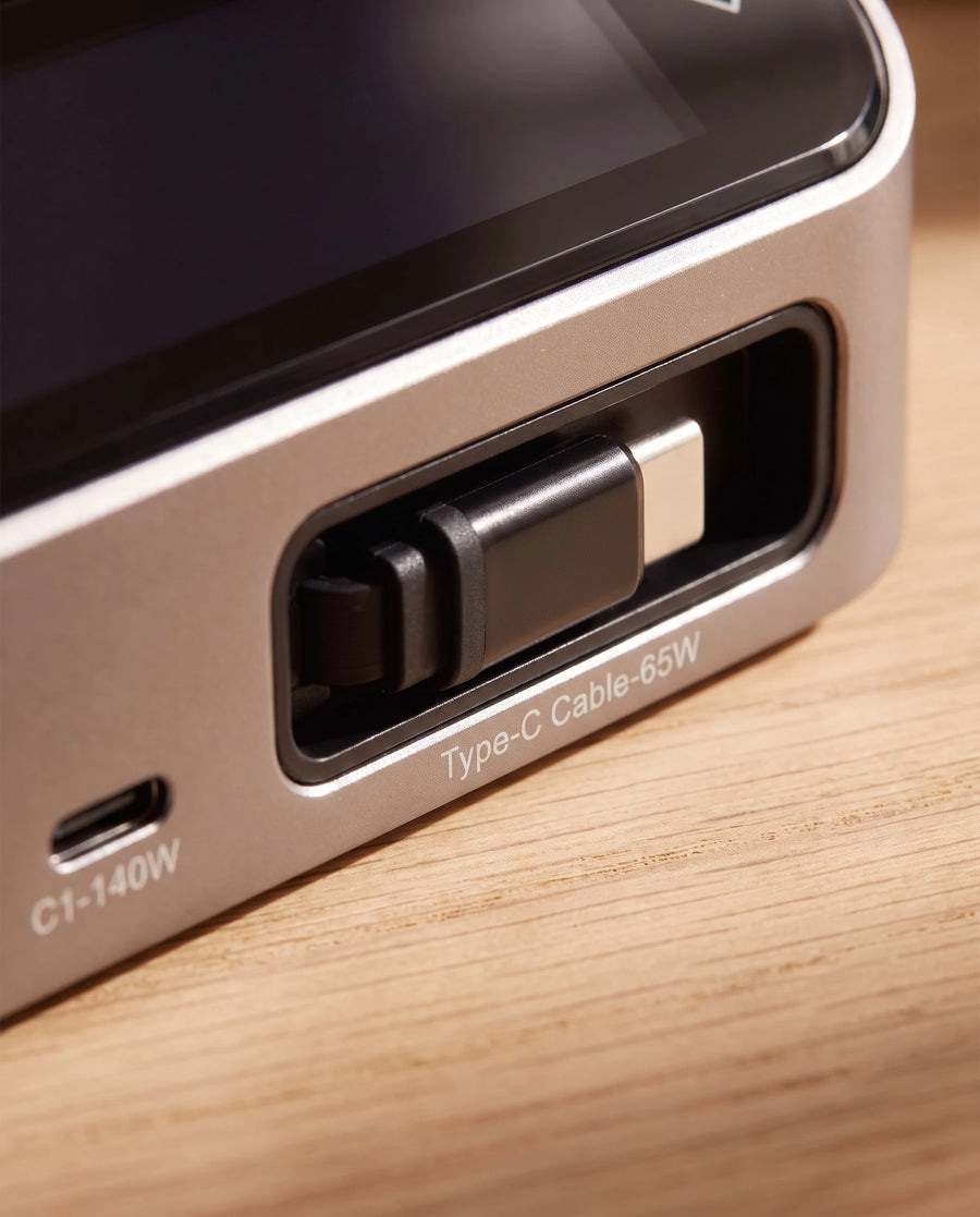 The desk charging station — Already inside