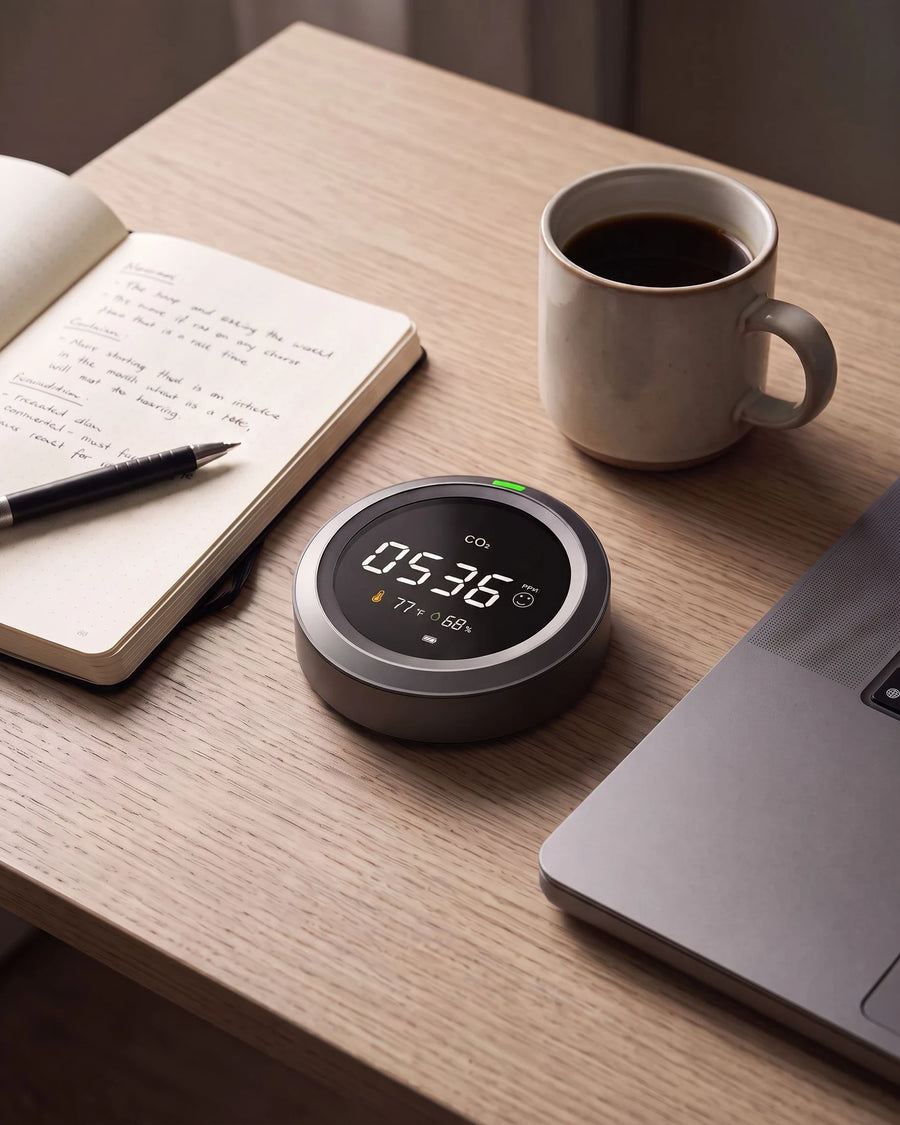 The CO2 monitor — At the desk
