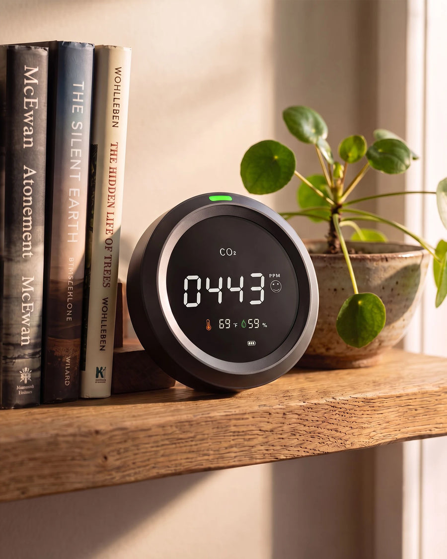 The CO2 monitor — On the shelf