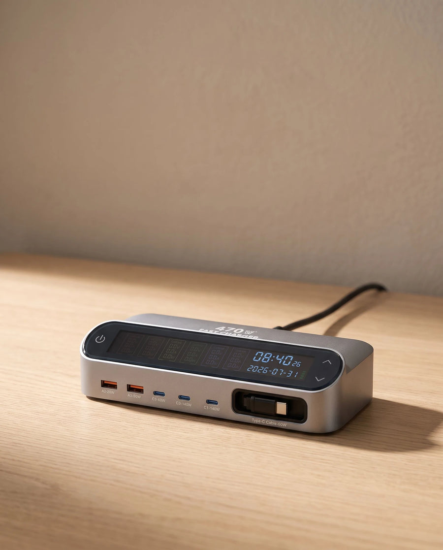 The desk charging station — Off duty