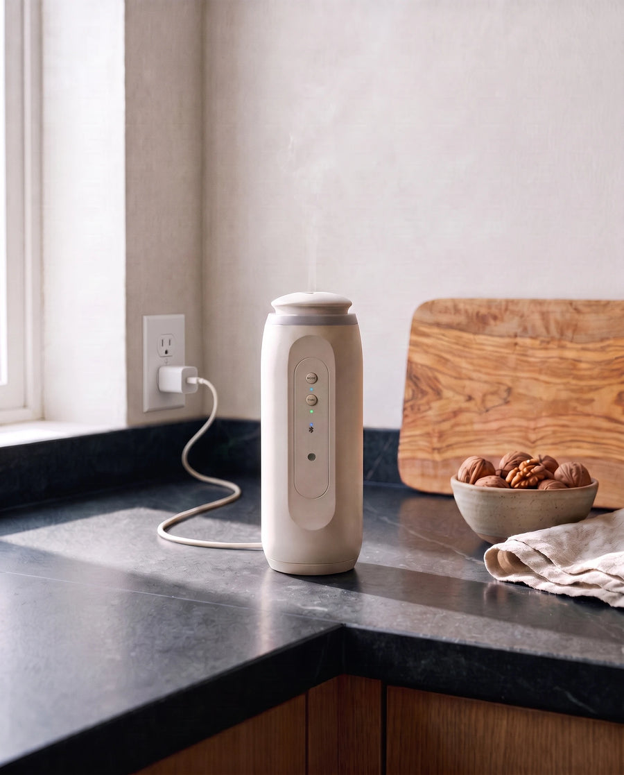 The waterless diffuser — The kitchen counter