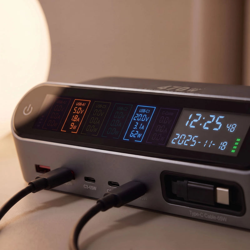 The desk charging station — display macro