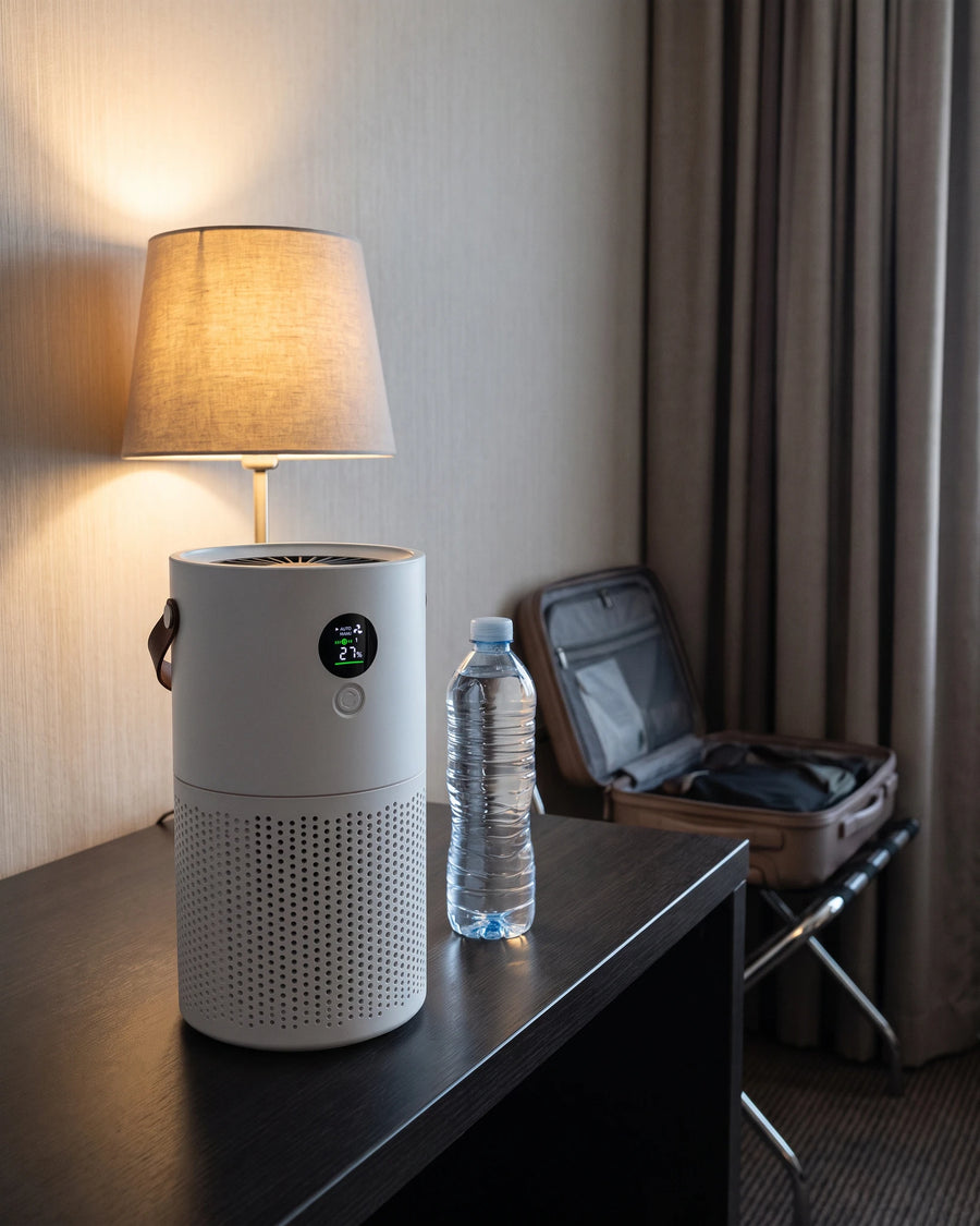 The portable air purifier — A room that is not yours