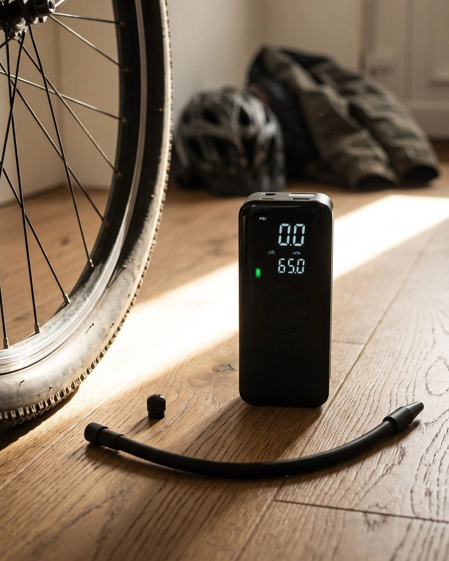 The cordless tire inflator — The first ride of spring