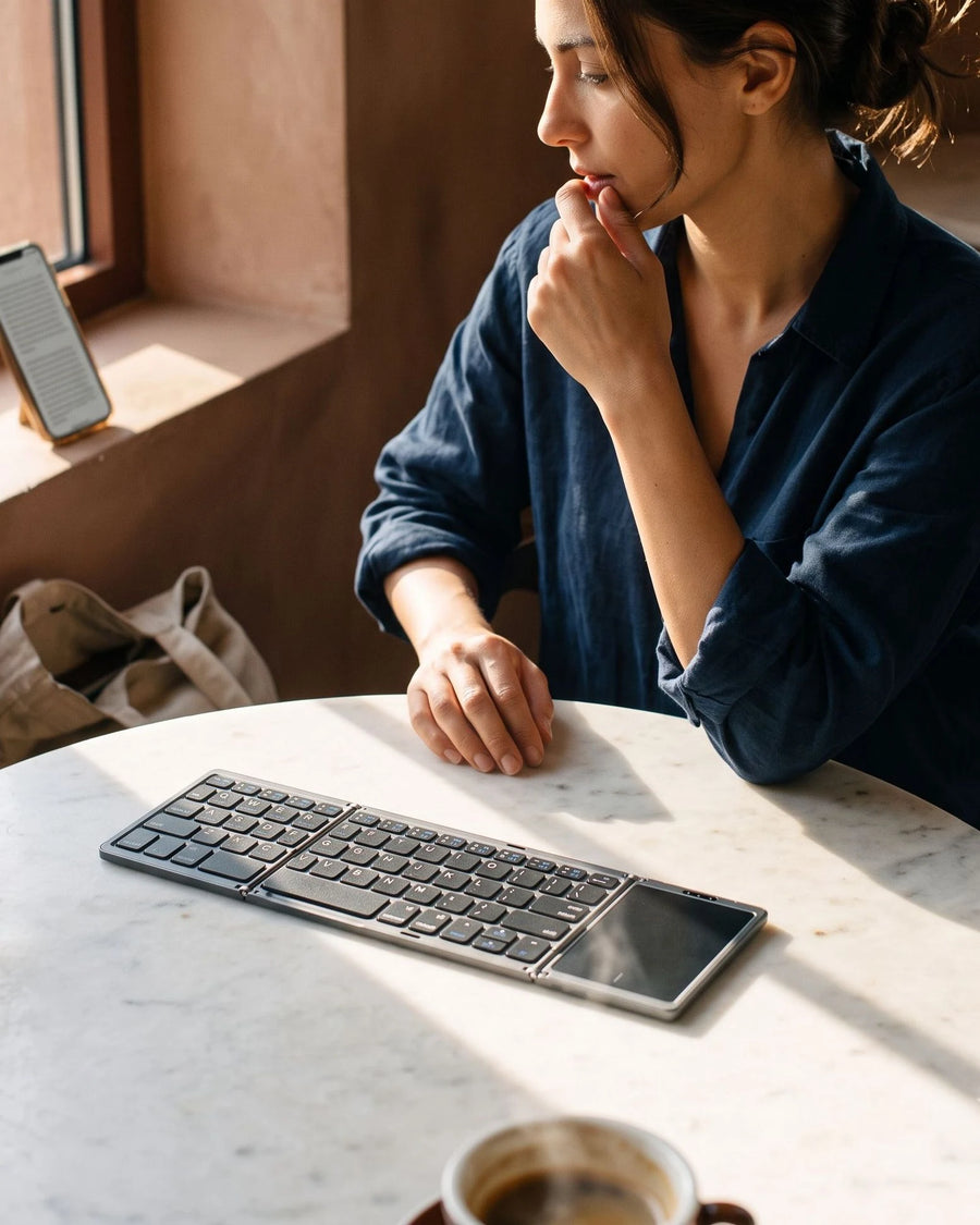 The folding keyboard — The table you found
