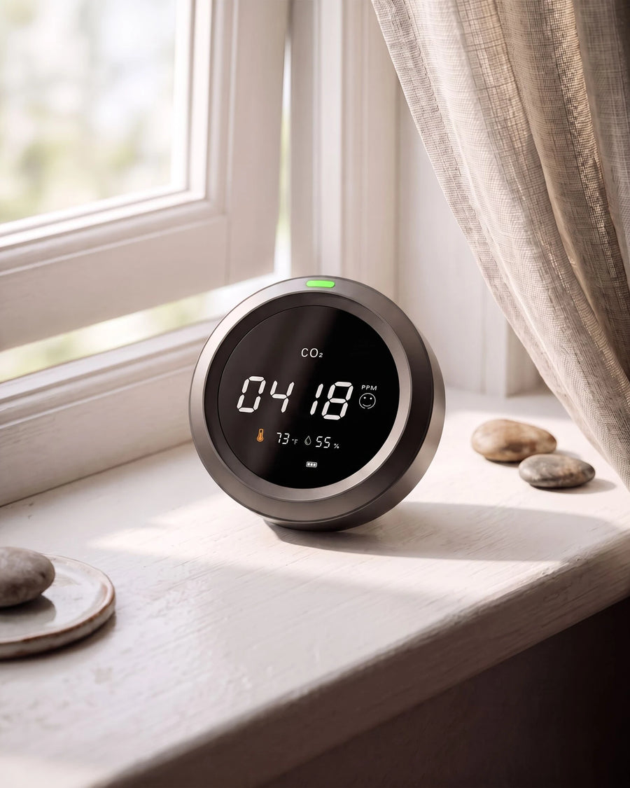The CO2 monitor — The window, ten minutes later