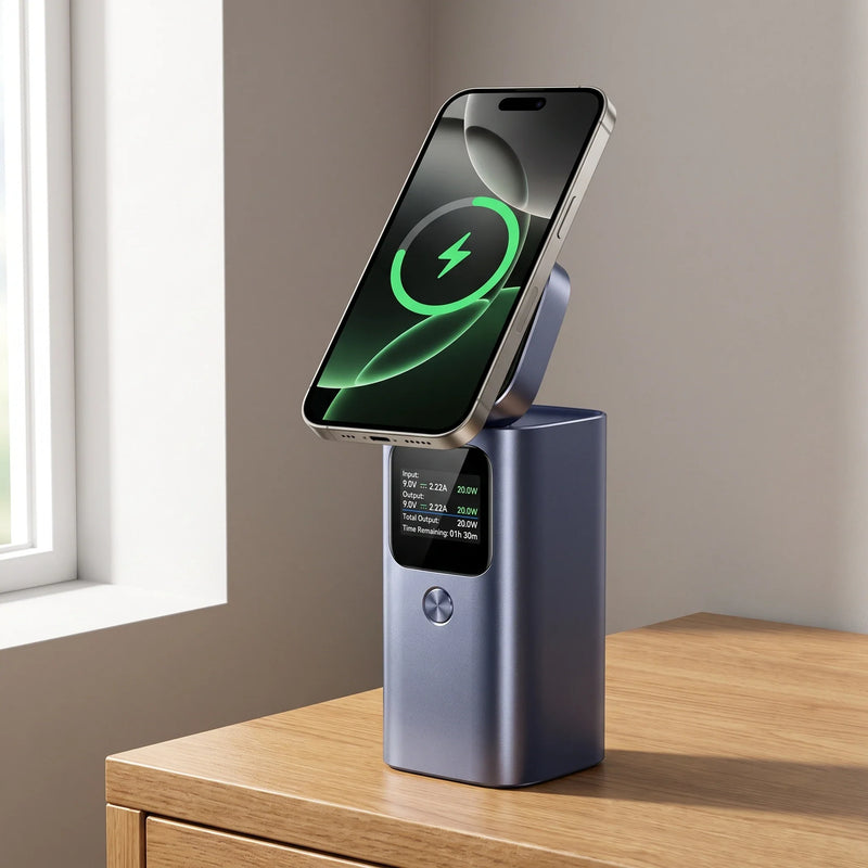 Magnetic Power Bank — Cable-free, by magnet
