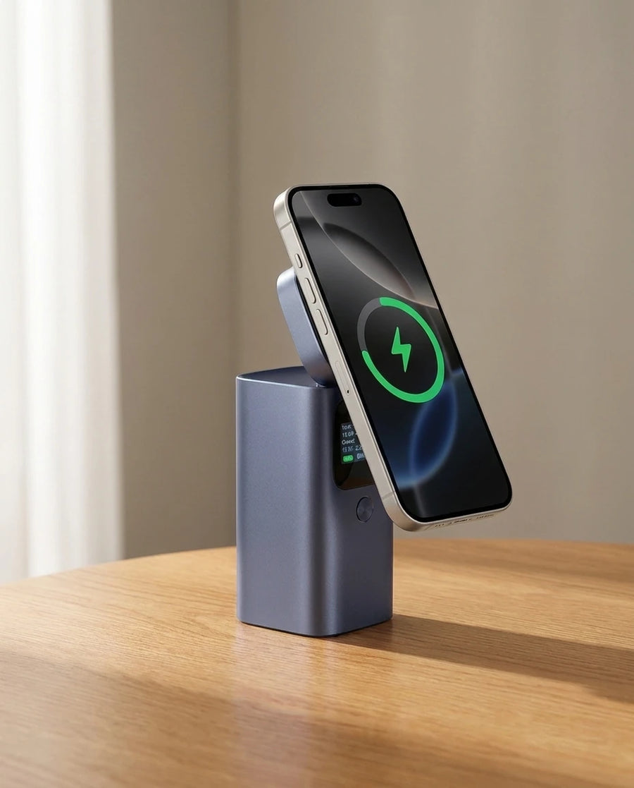 The magnetic power bank — A stand, as well