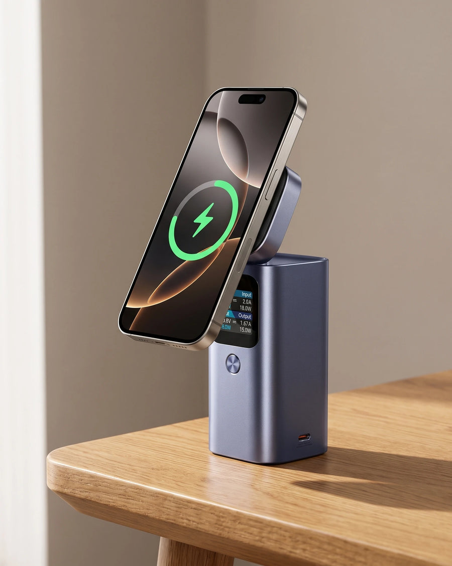 The magnetic power bank — Cable-free by magnet