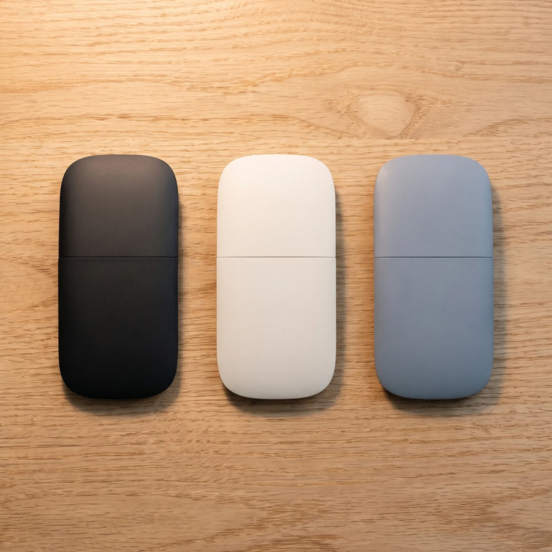 Folding Bluetooth Mouse — Three quiet finishes