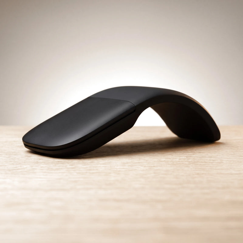 The folding mouse in Matte Black