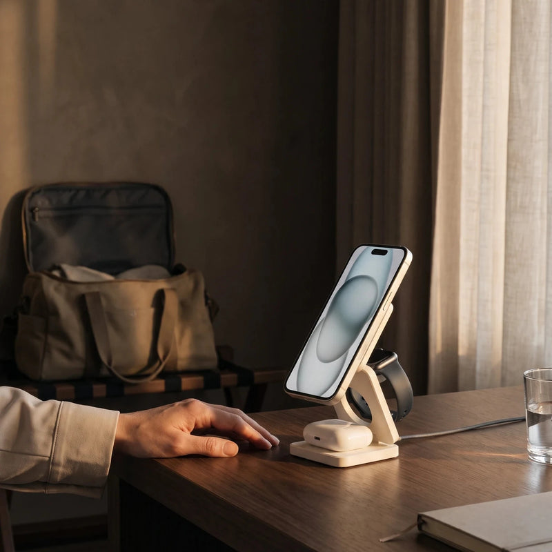 Foldable Charging Stand — Away from home