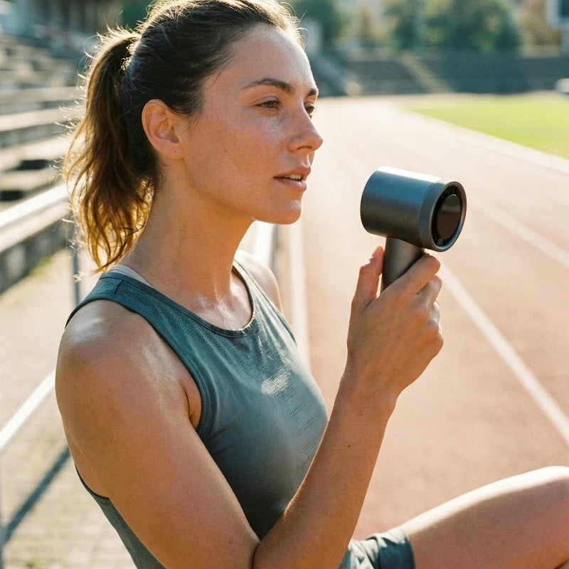 Handheld Turbo Fan — Workout and outdoors