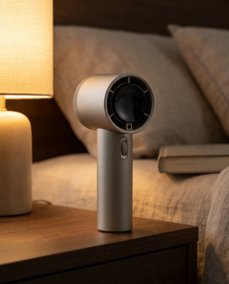 The handheld fan — Kitchen and bedside