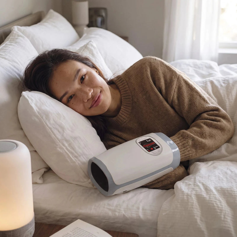 Heated Hand Massager — Saturday, and no desk anywhere
