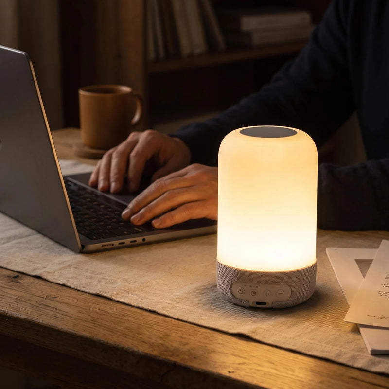 Bedside Sleep Lamp — At the desk