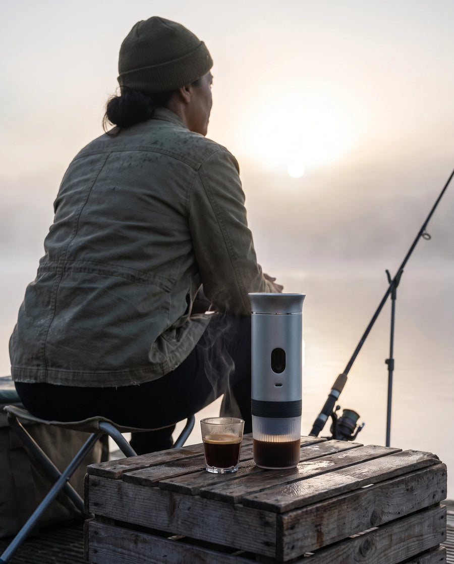The portable espresso maker — Mist on the water