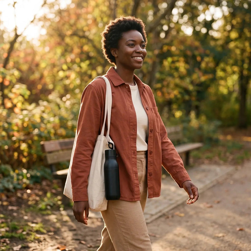 Smart Water Bottle — On a Walk