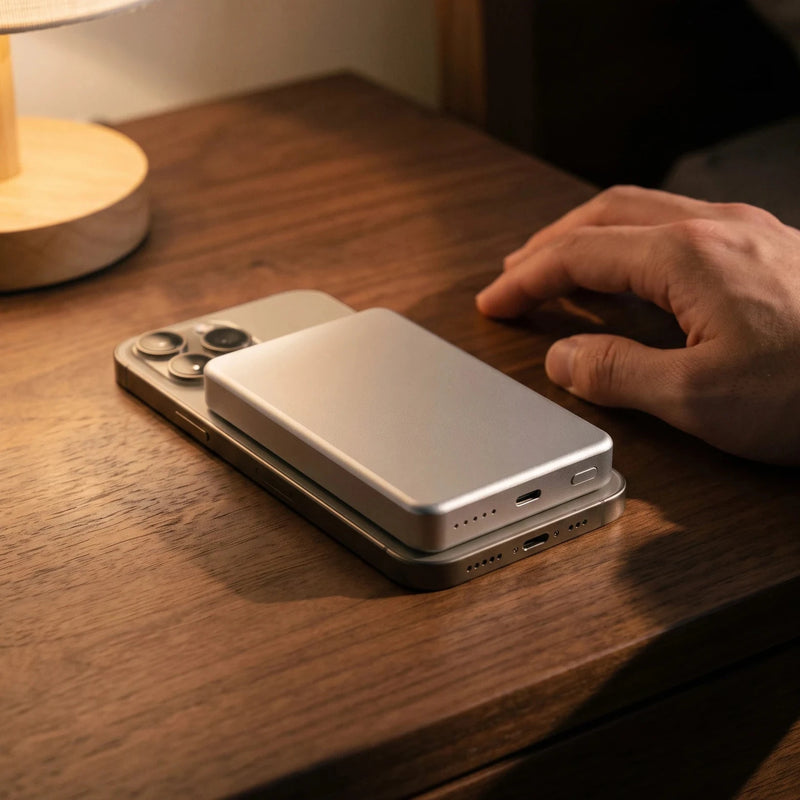 Slim Power Bank — The night in a borrowed room