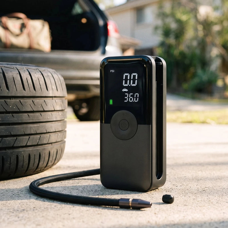 Cordless Tire Inflator — The morning before a long drive