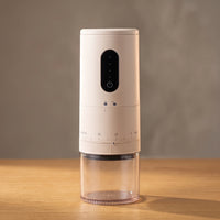The cordless coffee grinder in Cream