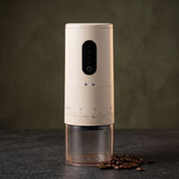 The cordless coffee grinder in Cream