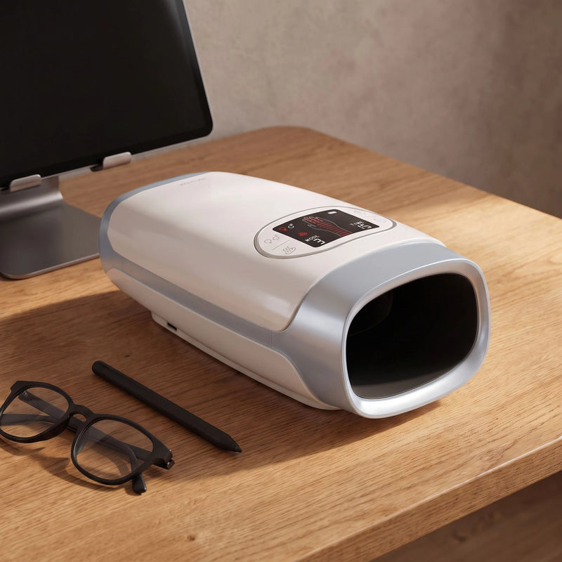 The heated hand massager in Pearl