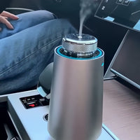 Car Aroma Diffuser — mist rising on the drive
