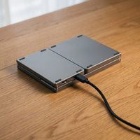 The folding keyboard — charging
