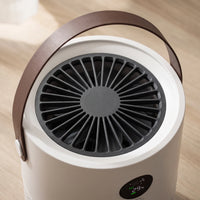 The portable air purifier — top