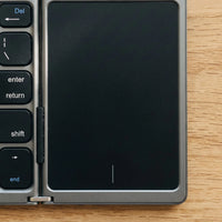 The folding keyboard — touchpad