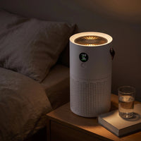 HEPA Air Purifier — The bedside, after the light goes out