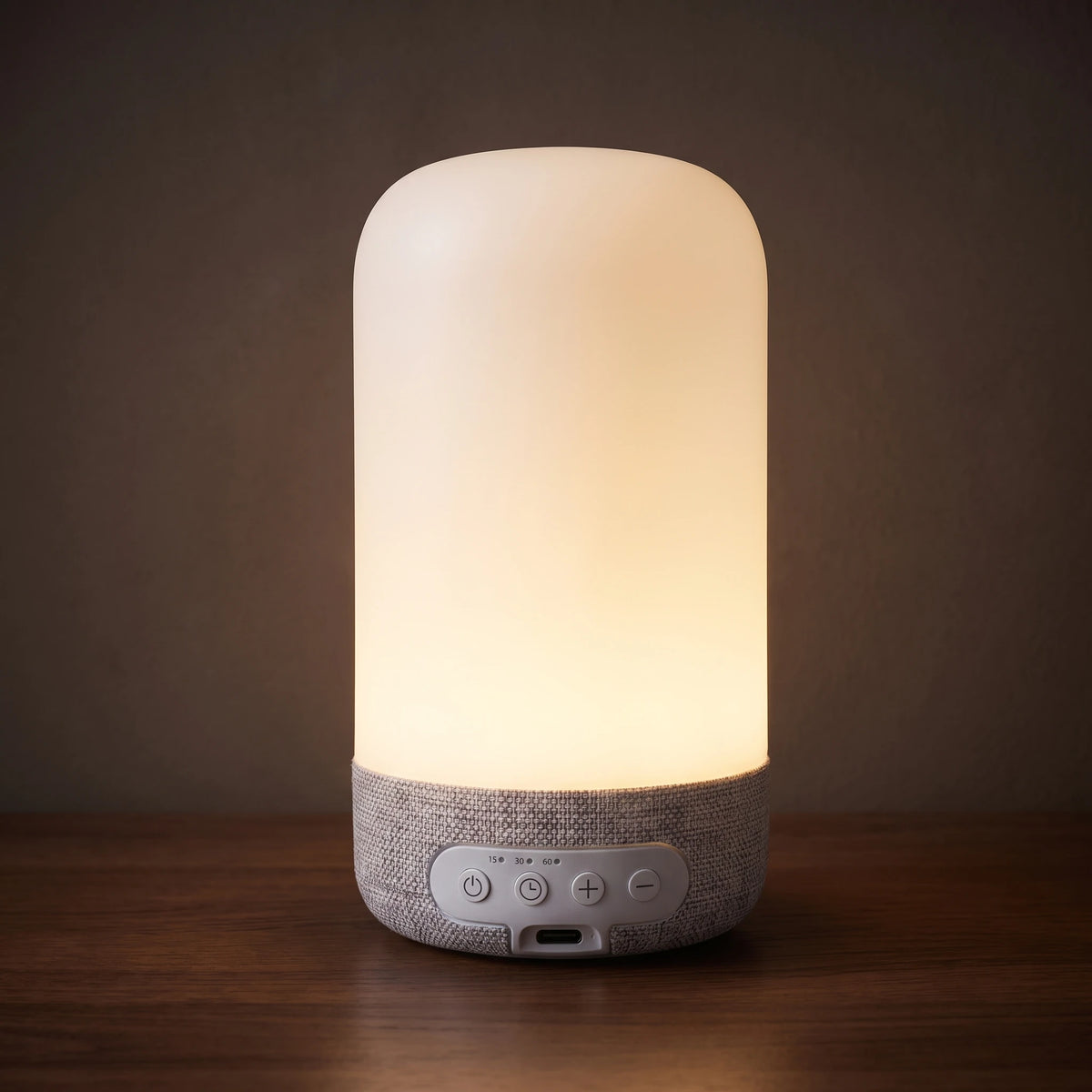 The bedside lamp in Cloud White