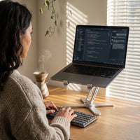 Swivel Laptop Stand — Heads-down focus