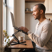 Swivel Laptop Stand — The small-space desk