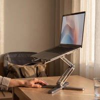Swivel Laptop Stand — Away from the desk