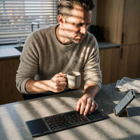 Foldable Keyboard — The kitchen counter